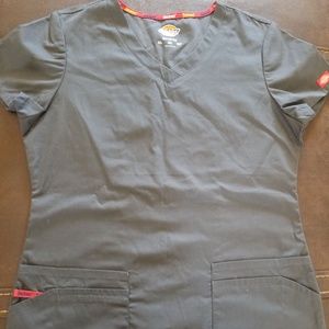 Dickies Pewter Junior Med Scrub top